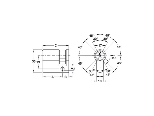 Ruột khoá Hafele Standard Startec profile 1 đầu chìa 916.96.117