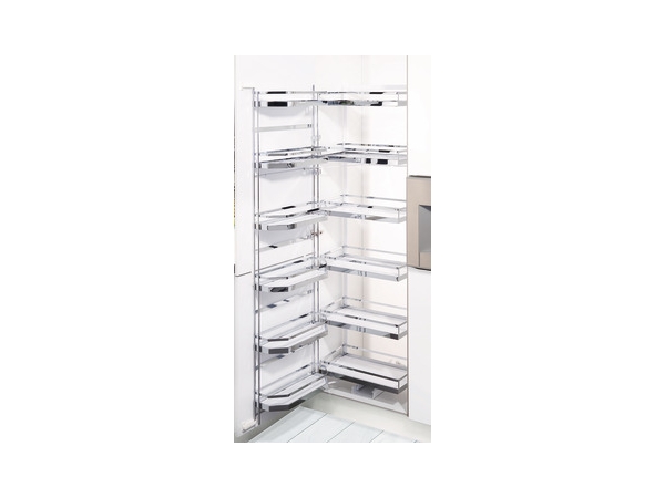 Phụ kiện Hafele cho tủ bếp đứng ngăn kéo lọt lòng có kệ cửa và rổ treo 545.93.433