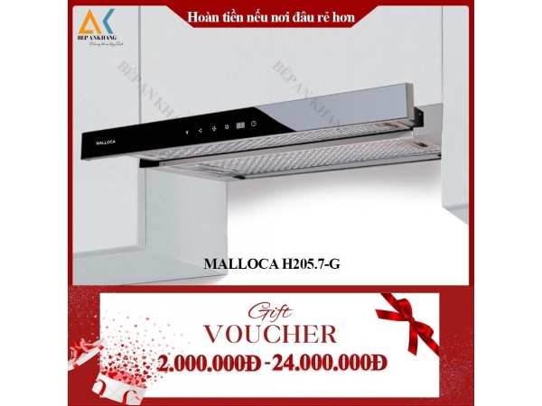 Máy Hút Mùi Âm Tủ Malloca H205-7WG -  Made in Trung Quốc