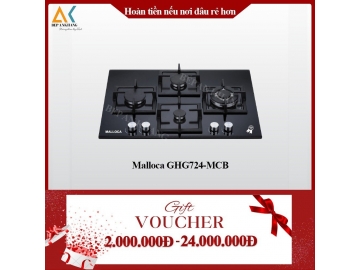 Bếp Gas Âm 4 Vùng Nấu Malloca GHG724-MCB - Made in Trung Quốc