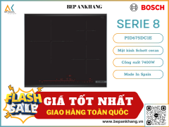 Bếp từ 3 vùng nấu Bosch PID675DC1E Serie 8 - Made in Spain