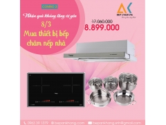 Combo Bếp từ Canzy CZ-MIX82T và Hút mùi Cz-7002syp - Malaysia 